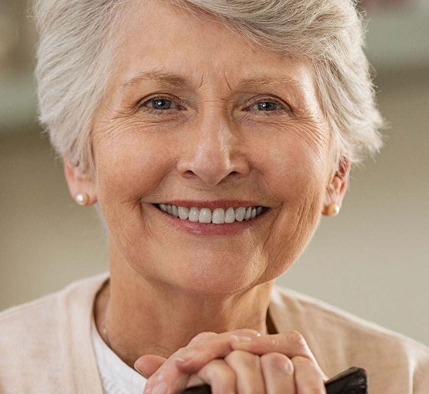 Older woman with beautiful smile