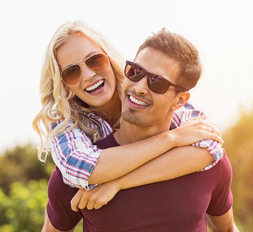 smiling couple